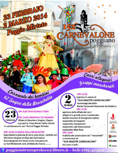Carnevalone Poggiano - Poggio Mirteto (RI)